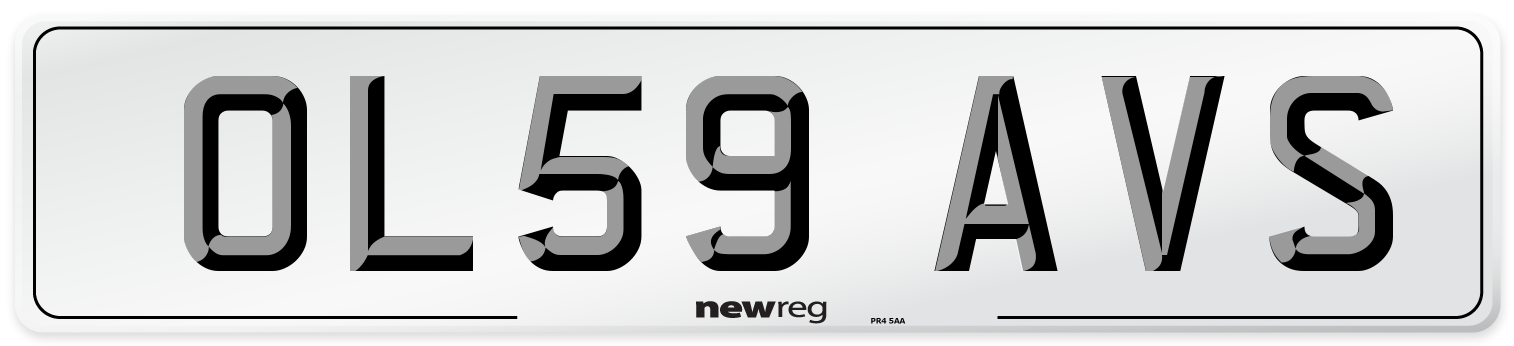 OL59 AVS Number Plate from New Reg